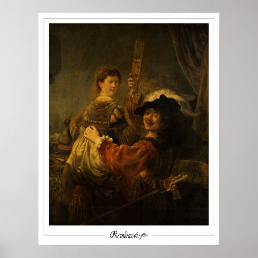 Rembrandt van Rijn Zedign Kunstposter #8 Poster (Voorkant)