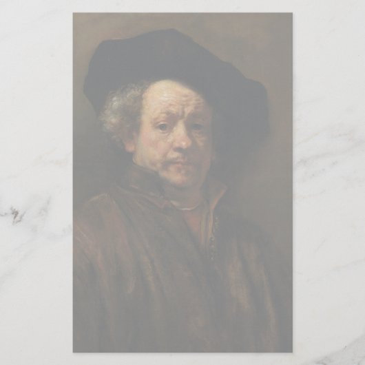 Rembrandt van Rijn's Self Portrait Fine Art Briefpapier (Voorkant)