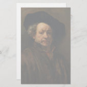 Rembrandt van Rijn's Self Portrait Fine Art Briefpapier (Voorkant / Achterkant)