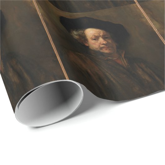 Rembrandt van Rijn's Self Portrait Fine Art Cadeaupapier (Rol Hoek)