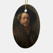 Rembrandt van Rijn's Self Portrait Fine Art Keramisch Ornament (Links)