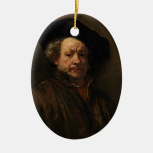 Rembrandt van Rijn's Self Portrait Fine Art Keramisch Ornament (Voorkant)