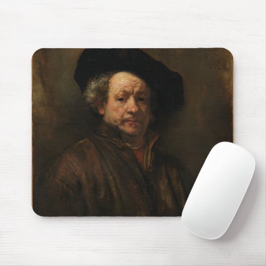 Rembrandt van Rijn's Self Portrait Fine Art Muismat (Met muis)