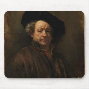 Rembrandt van Rijn's Self Portrait Fine Art Muismat