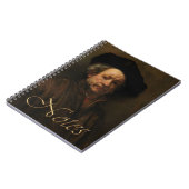 Rembrandt van Rijn's Self Portrait Fine Art Notitieboek (Linkerzijde)