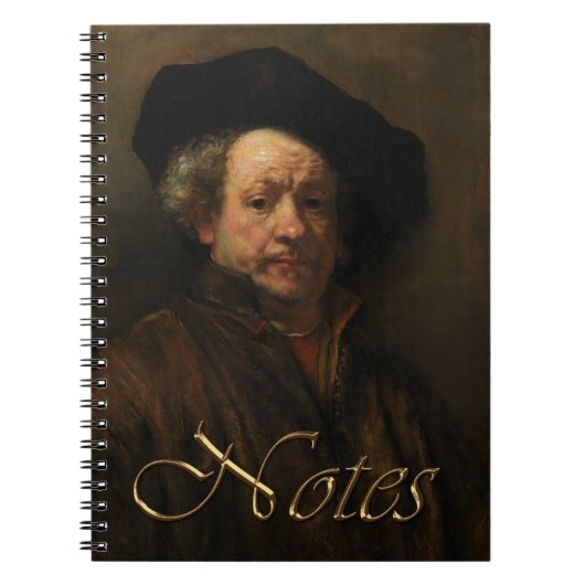 Rembrandt van Rijn's Self Portrait Fine Art Notitieboek (Voorkant)