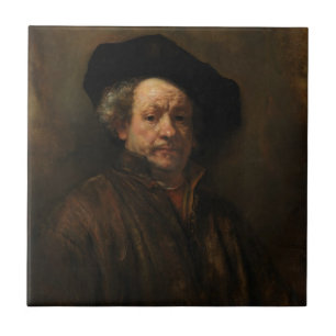 Rembrandt van Rijn's Self Portrait Fine Art Tegeltje