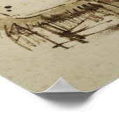 Rembrandt - Vrouw geplaatst op gereedschap Poster (Hoek)