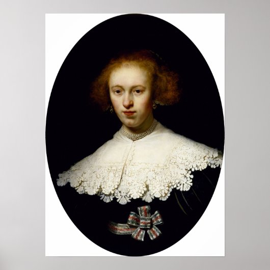 Rembrandt - Young Woman Poster (Voorkant)