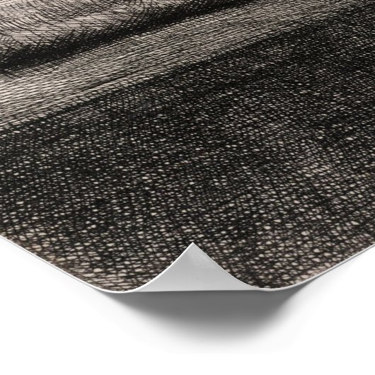 Rembrandt - zelf-portret die bij Venster trekt Poster (Hoek)