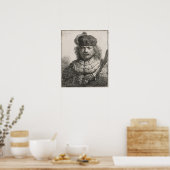 Rembrandt - zelfportret met verhoogde Saber 1634 Poster (Keuken)