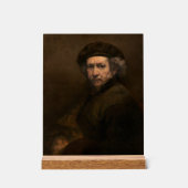 Rembrandt Zelfportret: Nederlandse Gouden Eeuw sch Acryl Bord (Voorkant)