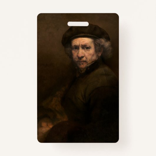 Rembrandt Zelfportret: Nederlandse Gouden Eeuw sch Badge (Voorkant)
