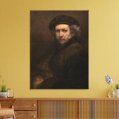 Rembrandt Zelfportret: Nederlandse Gouden Eeuw sch Canvas Afdruk (Insitu (Woonkamer))