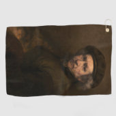 Rembrandt Zelfportret: Nederlandse Gouden Eeuw sch Golfhanddoek (Horizontaal)