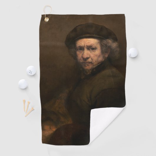 Rembrandt Zelfportret: Nederlandse Gouden Eeuw sch Golfhanddoek (Insitu)