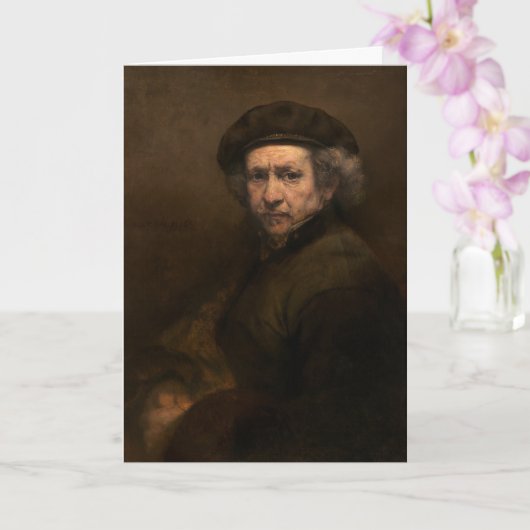 Rembrandt Zelfportret: Nederlandse Gouden Eeuw sch Kaart (Orchidee)