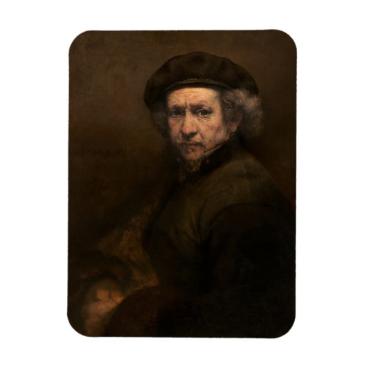 Rembrandt Zelfportret: Nederlandse Gouden Eeuw sch Magneet (Verticaal)