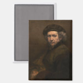 Rembrandt Zelfportret: Nederlandse Gouden Eeuw sch Magneet (Voorkant / Achterkant)