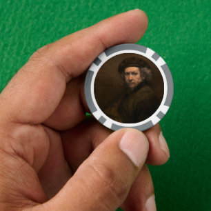 Rembrandt Zelfportret: Nederlandse Gouden Eeuw sch Poker Chips