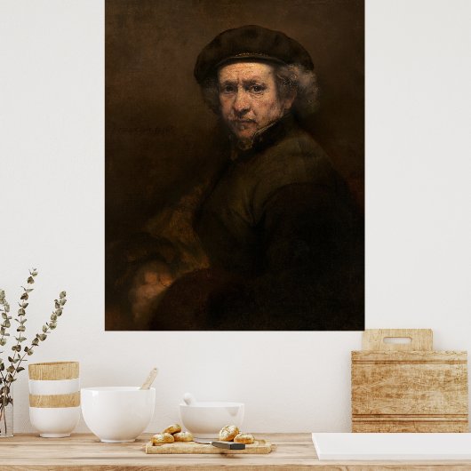 Rembrandt Zelfportret: Nederlandse Gouden Eeuw sch Poster (Keuken)