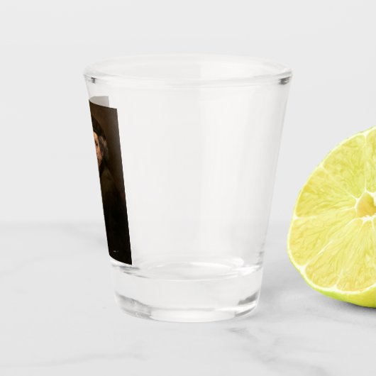 Rembrandt Zelfportret: Nederlandse Gouden Eeuw sch Shot Glas (Rechts)