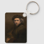 Rembrandt Zelfportret: Nederlandse Gouden Eeuw sch Sleutelhanger (Achterkant)
