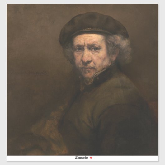 Rembrandt Zelfportret: Nederlandse Gouden Eeuw sch Sticker (Vel)