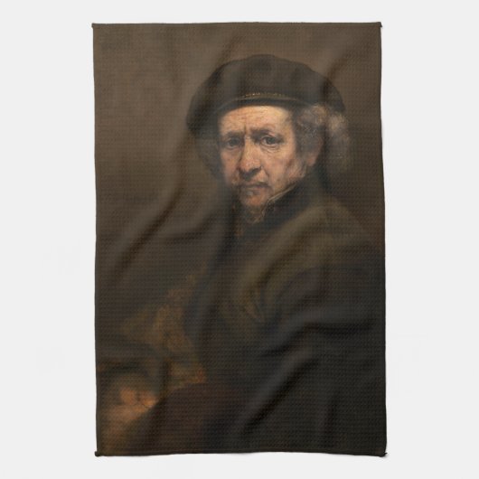 Rembrandt Zelfportret: Nederlandse Gouden Eeuw sch Theedoek (Verticaal)