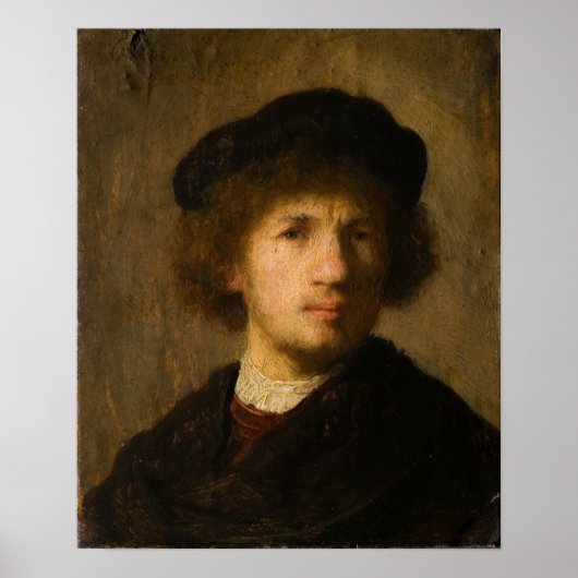 Rembrandt - Zelfportret Poster (Voorkant)