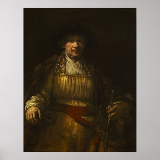 Rembrandt - Zelfportret Poster (Voorkant)