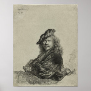 Rembrandt Zelfportret Schets Poster