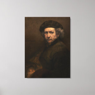 Rembrandt Zelfportret: Schilder van de Nederlandse Canvas Afdruk