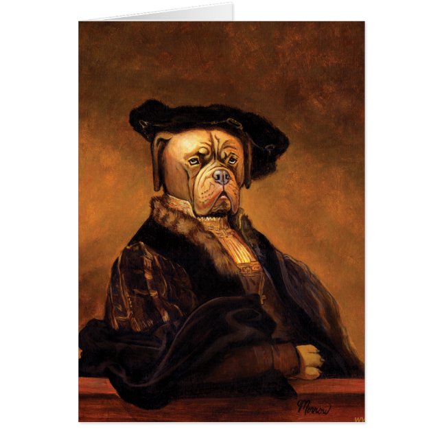 Rembrandt's Dog Card (Voorkant)