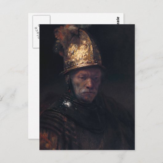 Rembrandt's Man in een gouden helm Briefkaart (Voorkant / Achterkant)