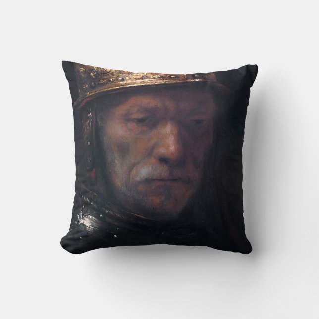 Rembrandt's Man in een gouden helm Kussen (Voorkant)