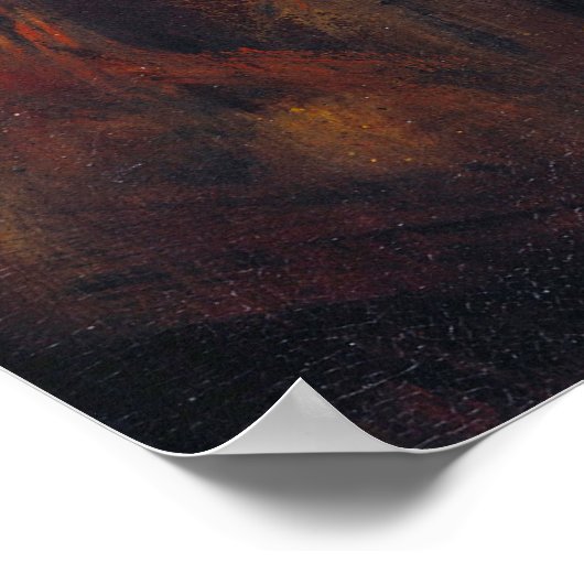 Rembrandt's Man in een gouden helm Poster (Hoek)