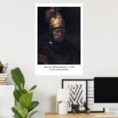 Rembrandt's Man in een gouden helm Poster (Thuiskantoor)