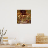 Rembrandt's Moses & Quote "Strange Land"-Poster Poster (Keuken)