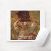 Rembrandt's Mozes & Bijbelcitaat Muismat (Met muis)