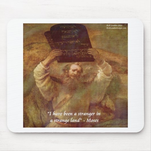 Rembrandt's Mozes & Bijbelcitaat Muismat (Voorkant)