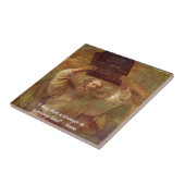 Rembrandts Mozes & Bijbelcitaat Tegeltje (Zijkant)