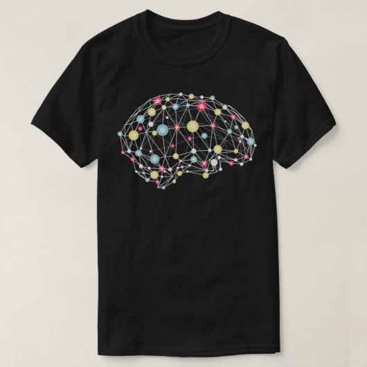 Remconnecties: kleurrijke synapverbindingen t-shirt (Design voorkant)