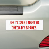 remcontrole bumpersticker (Op auto)