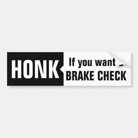 Remcontrole Bumpersticker (Voorkant)
