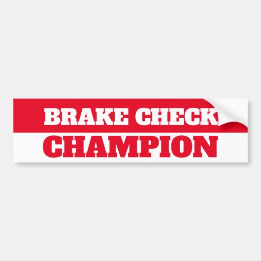 REMCONTROLE CHAMPION BUMPERSTICKER (Voorkant)