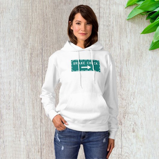 Remcontrole verkeersbord met pijl hoodie