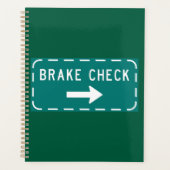 Remcontrole verkeersbord met pijl planner (Voorkant)