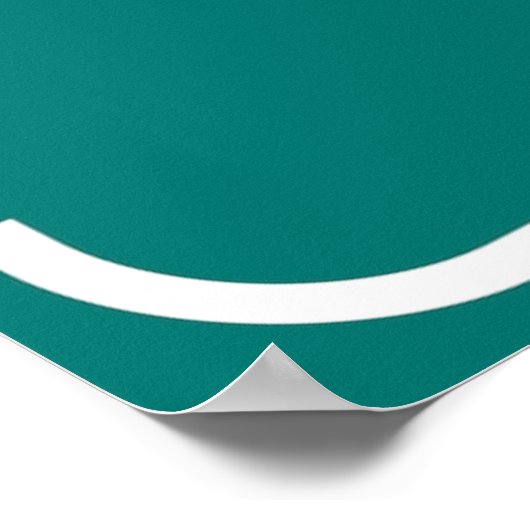 Remcontrole verkeersbord met pijl Poster (Hoek)