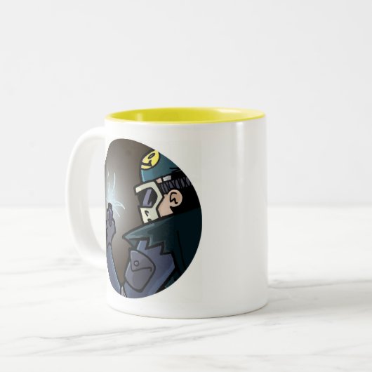 Remedial Comics & Remedy-Mok Tweekleurige Koffiemok (Voorkant links)